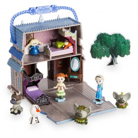 Modèle tropical ★ personnages, la reine des neiges Ensemble de jeu miniature d'Elsa de la collection Disney Animators Littles 